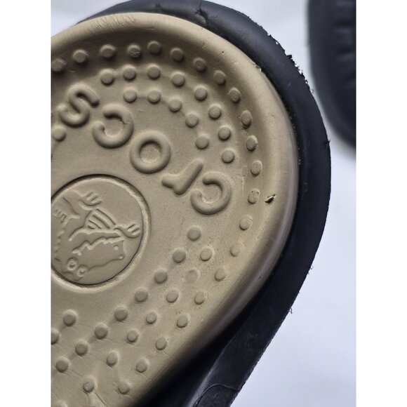 Crocs Unisex Athens Sandal Size 9 Mens/ 11 Womens Black/Beige Thong Flip Flops - Picture 9 of 9